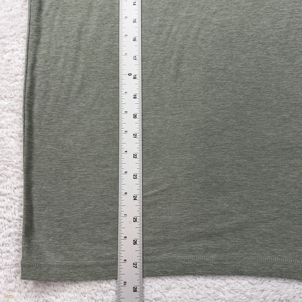 Vuori Men's Green Heathered Crew Neck Short Sleeve T Shirt Size Medium - Picture 4 of 7